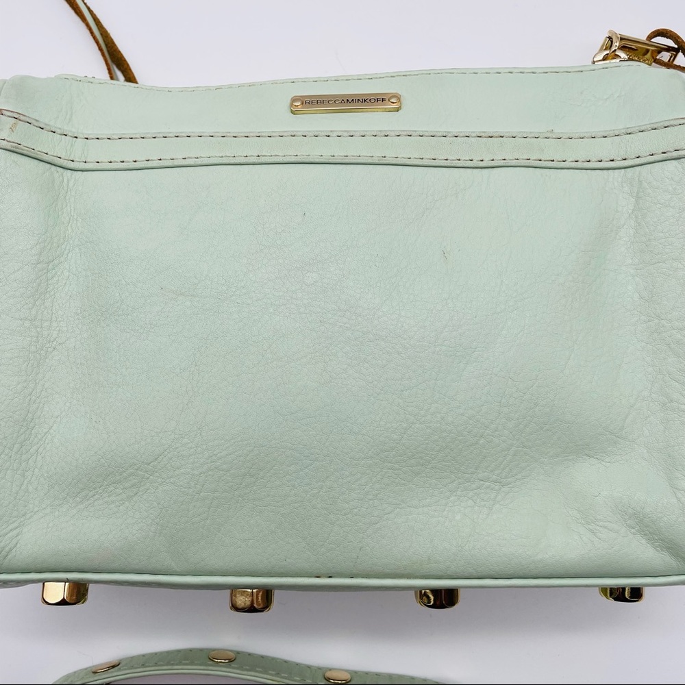 Rebecca Minkoff Mini M.A.C. crossbody bag in mint green - Picture 4 of 10